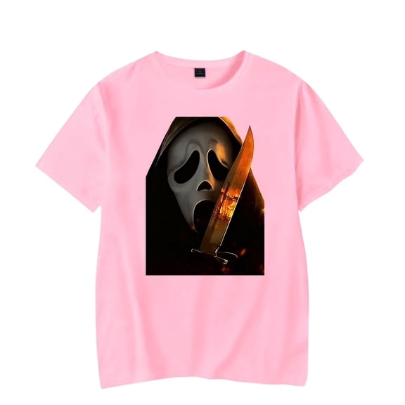 Scream 7 Inspired Print Merch T-Shirt – Unisex Summer Short Sleeve Fashion Tee, Casual Streetwear Top for Movie Fans