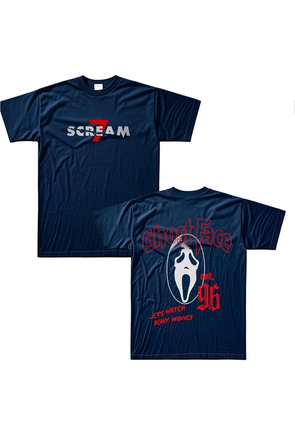 Scream 7 Merch GhostFace 96 Tshirt Summer Unisex Short-sleeved T-shirt Y2K Printed Stylish Fan Tee