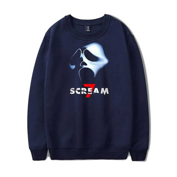 Scream 7 Movie Ghostface Merch Crewneck Sweatshirts Cosplay Women Men Fashion Long Sleeve Stylish Design Top