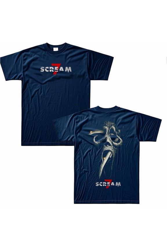 Scream 7 Movie Merch Unisex Y2K Print Short Sleeve Summer Casual T-Shirt
