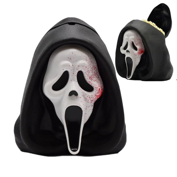 Scream 7 Popcorn Bucket Food Safe Plastic Snack Container Party Decorations