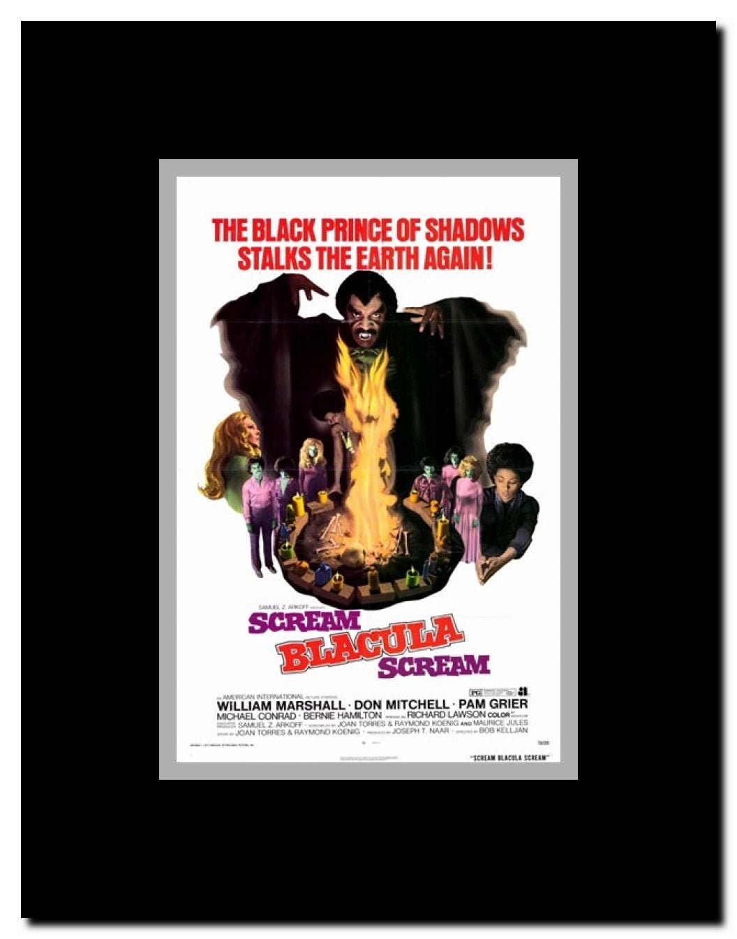 Scream Blacula Scream Framed Movie Poster