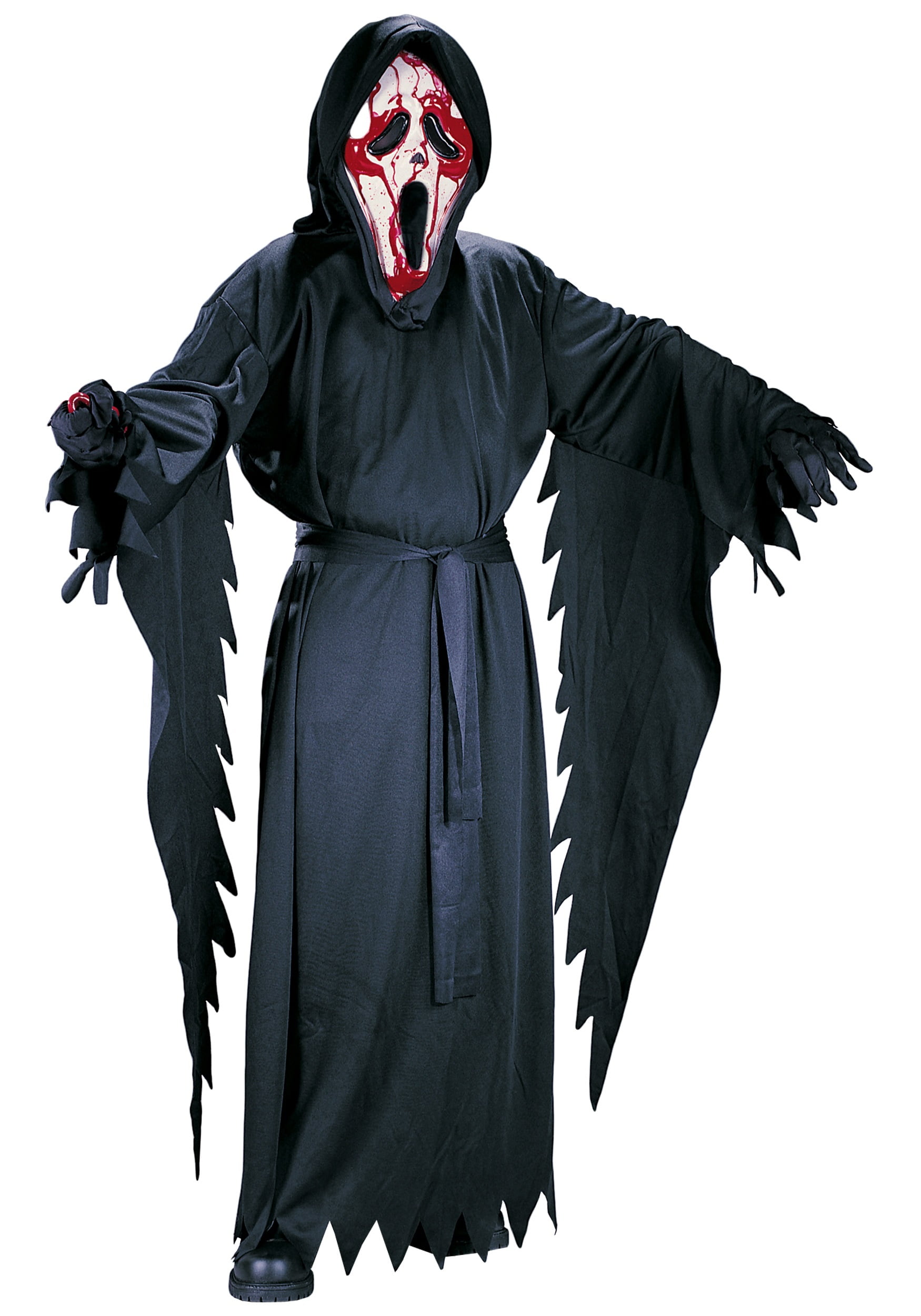 Scream Bleeding Ghost Face Halloween Costume for Boys, Small, with  Accessories 