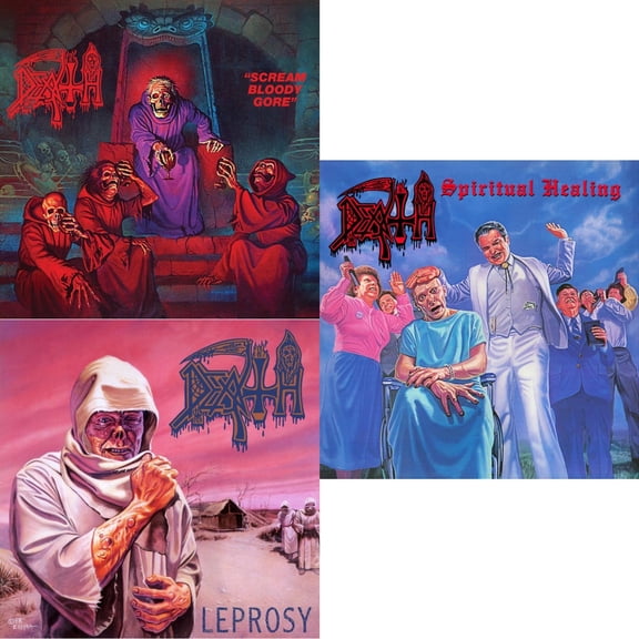 Scream Bloody Gore (Reissue) & Leprosy (Reissue) & Spiritual Healing [LP Vinyl Bundle]