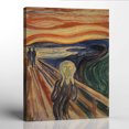 thumbnail image 1 of The Scream by Edvard Munch Canvas Print, Scream Decor, Famous Paintings Wall Art, Scream Wall Art, Edvard Munch Print , Ready To Hang for Living Room Home Wall Décor 16x20, 1 of 7