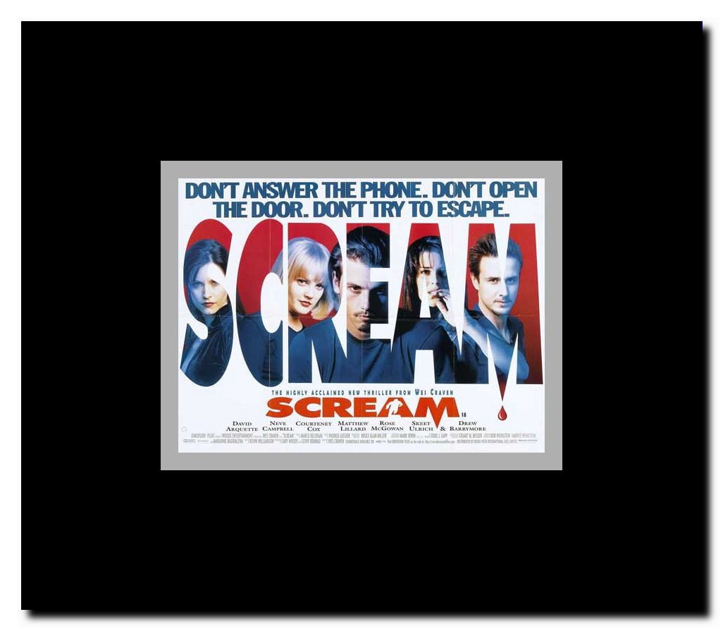 Scream Framed Movie Poster