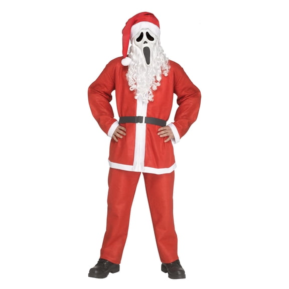 Scream Ghost Face Santa Pub Crawl Adult Costume | Plus Size