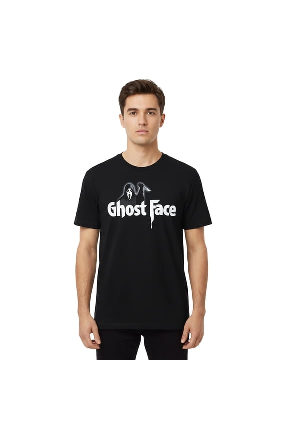 Scream Ghost Face T-Shirt Men's Logo Character Design Adult Short Sleeve Tee