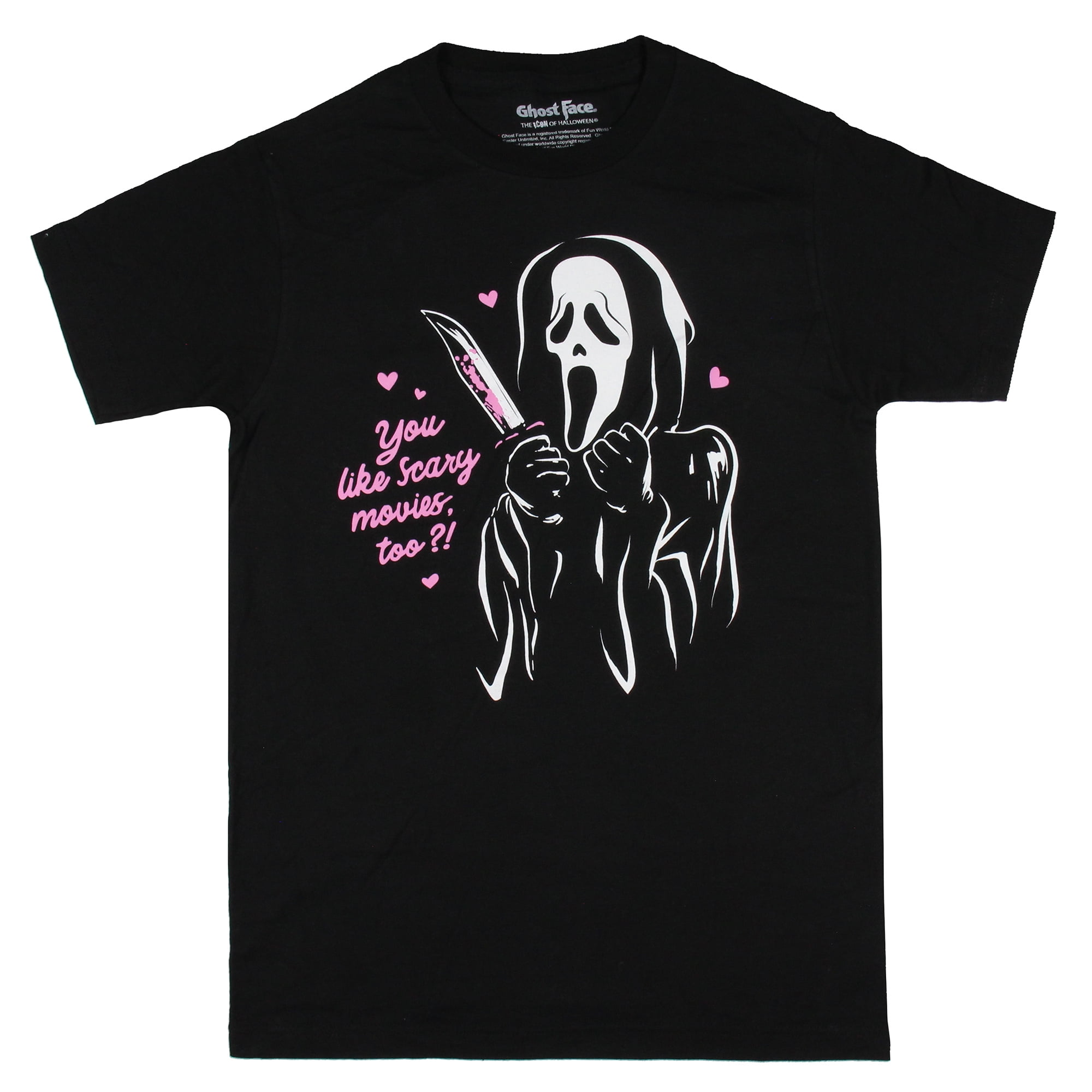 Scream Ghost Face Womens' You Like Scary Movies Too Boyfriend Fit T ...