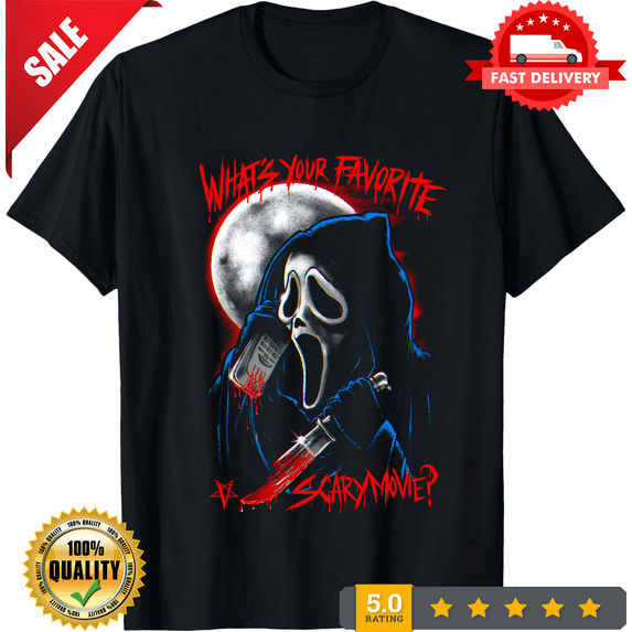 Retro Scream Ghostface 90s Halloween Horror Movie Vintage Graphic design T-Shirt, NEW TRENDING ITEM-TH70907