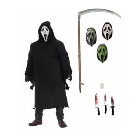 XINYUNNXIN Ghostface Action Figure, Scream, Ghostface Figure, Ghostface Voice Changer, Best Gifts, Scream Ghostface Ultimate 7-Inch Action Figure