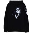 thumbnail image 1 of Scream Ghostface Chenille Patch Hoodie, Black, Medium, 1 of 1