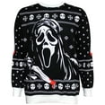thumbnail image 1 of Scream Ghostface Holiday Sweater, Black, Small, 1 of 1
