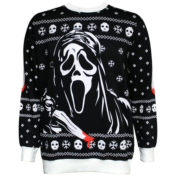 Scream Ghostface Holiday Sweater, Black, X-Large
