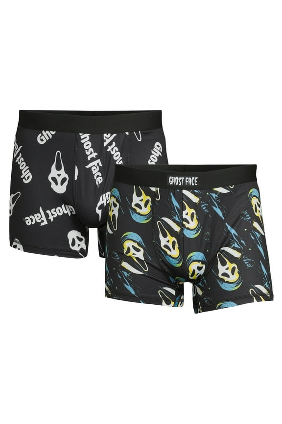 Scream Ghostface Men's Boxer Briefs, 2-Pack, Sizes S-2XL