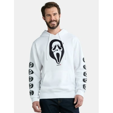 Scream Ghostface Men's Graphic Print Hoodie with Long Sleeves, Sizes XS-3XL