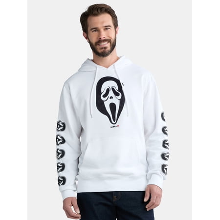 Scream Ghostface Men's Graphic Print Hoodie with Long Sleeves, Sizes XS-3XL