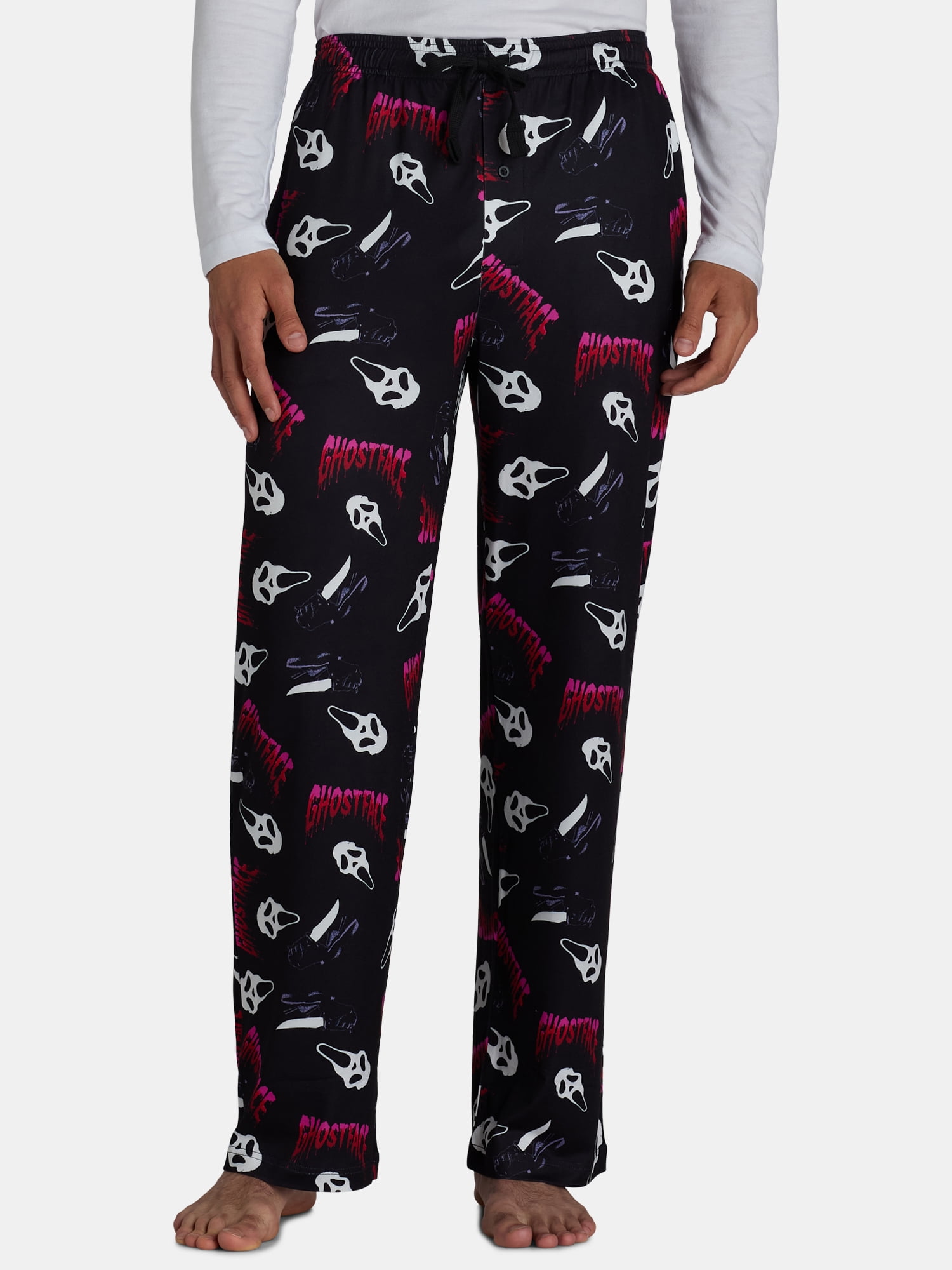 最安 Scream S-3XL Sizes Pants, Sleep Pajamas Men's Ghostface レッグウェア