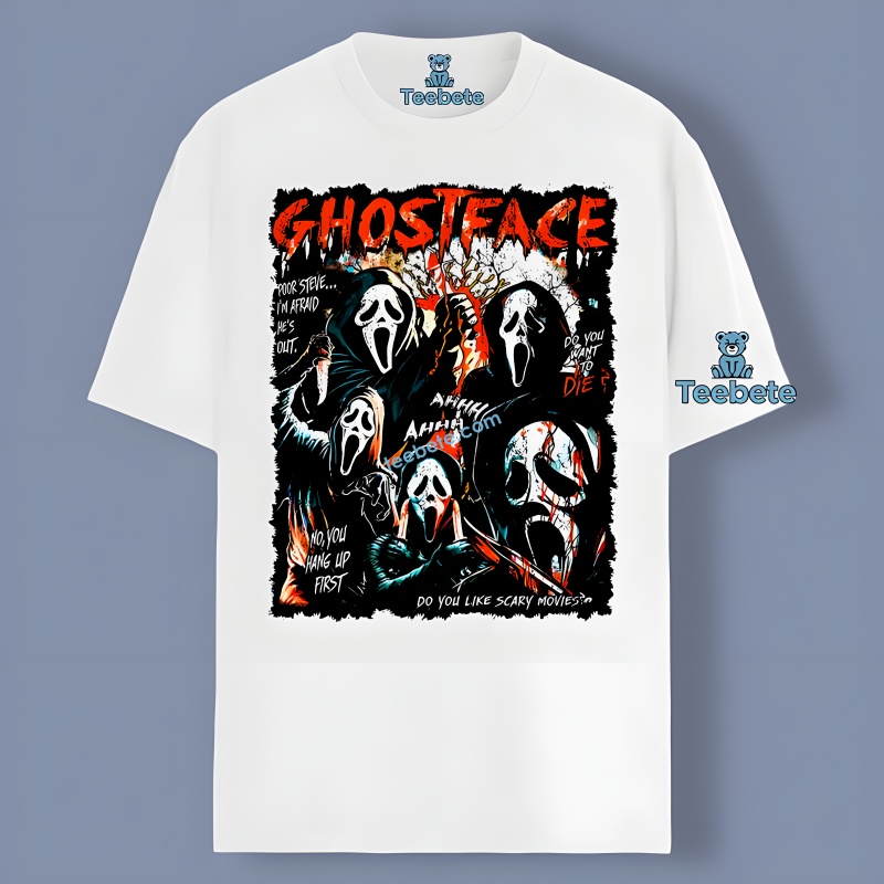 Scream Ghostface No You Hang Up First Scary Movies Shirt Men Women