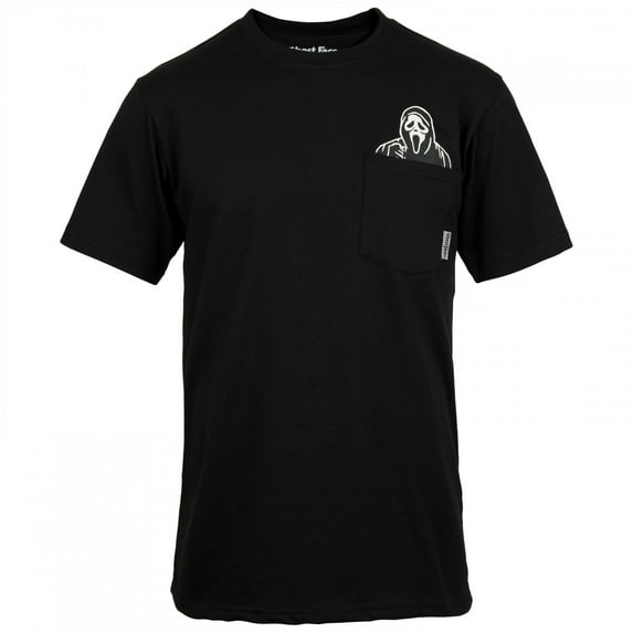 Scream Ghostface Pulldown Pocket T-Shirt-Small