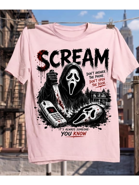 Scream Ghostface Shirt, Horror Movie T-Shirt, Slasher Horror Tee, Spooky Season Gift