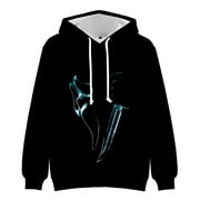 IYQPJSDK Scream Hoodie Merch Ghostface Halloween Scary Movie Sweatshirt Autumn For Men/Women Long Sleeve Pullover