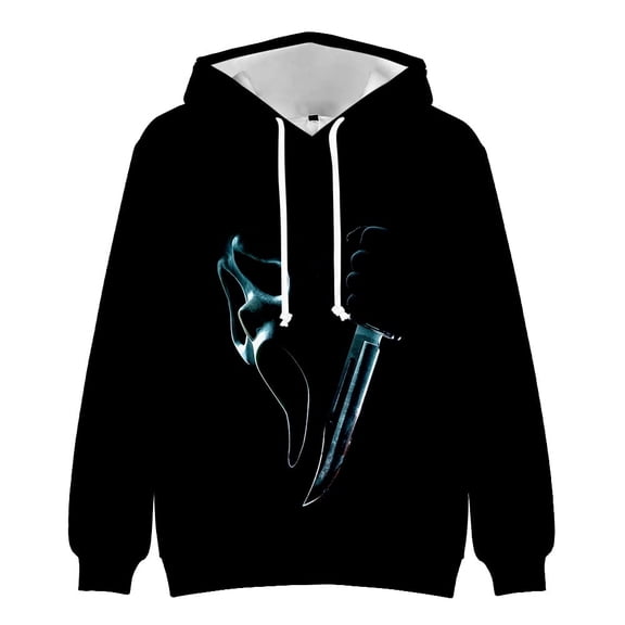 Scream Hoodie Merch Ghostface Halloween Scary Movie Sweatshirt Autumn For Men/Women Long Sleeve Pullover