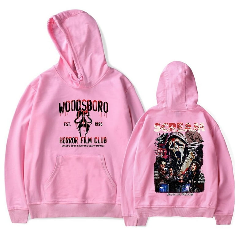 Scream Horror Film Hoodie Merch Scream Ghos Scary Halloween theme Popular Graphics Print Unisex Trendy Casual Streetwear Sweatshirt