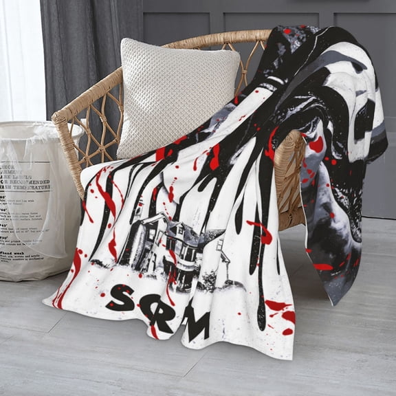 Scream Horror Movie Blanket - Super Soft Flannel Fleece - Halloween Decoration and Gift - 40"X50"/60"X50"