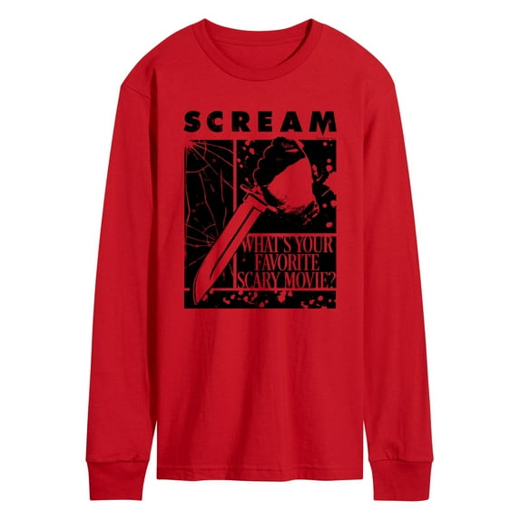Scream - Knife - Men's Long Sleeve Graphic T-Shirt