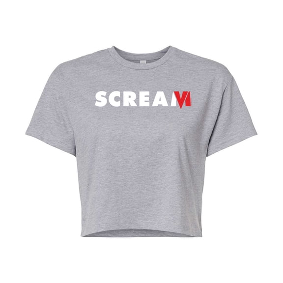 Scream - Logo - Juniors Cropped Graphic T-Shirt