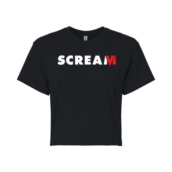 Scream - Logo - Juniors Cropped Graphic T-Shirt