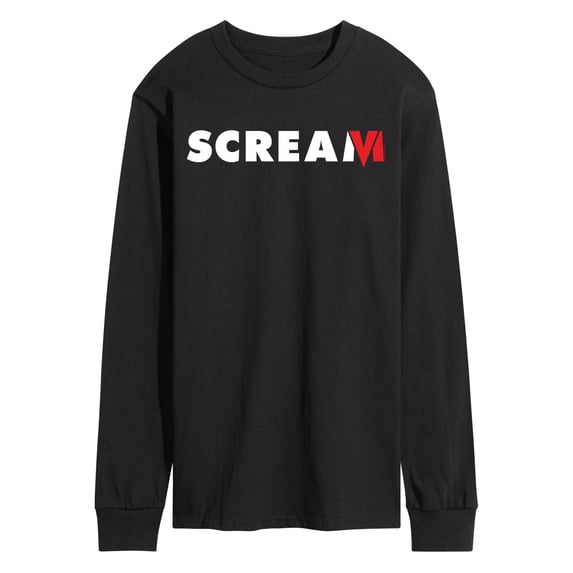 Scream - Red and White Logo Men's Long Sleeve Graphic T-Shirt