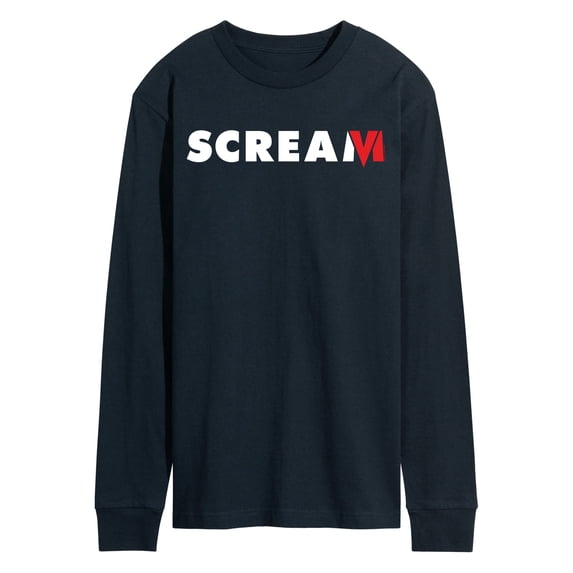 Scream - Red and White Logo Men's Long Sleeve Graphic T-Shirt