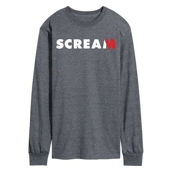 Scream - Red and White Logo Men's Long Sleeve Graphic T-Shirt