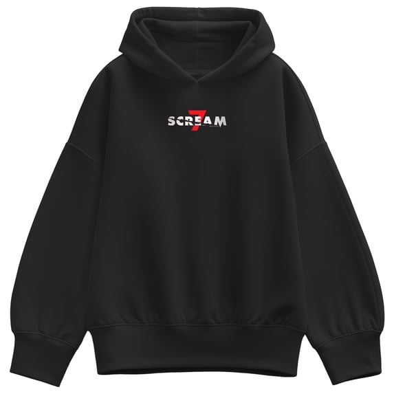 Scream - Logo Small - Women's Oversized Fleece Hoodie Sweatshirt