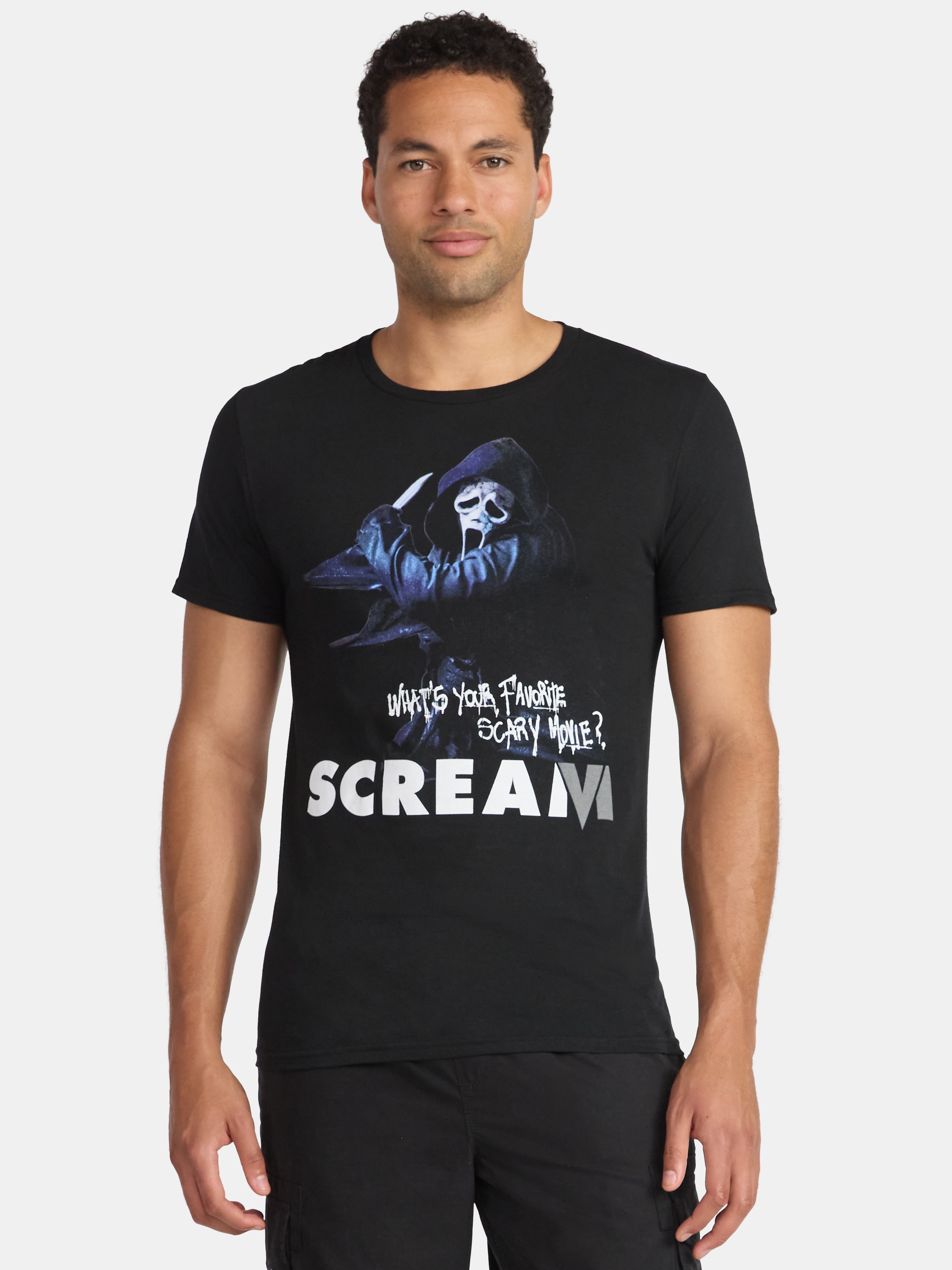 Scream Men's and Big Men's Graphic Tee with Short Sleeves, Sizes S