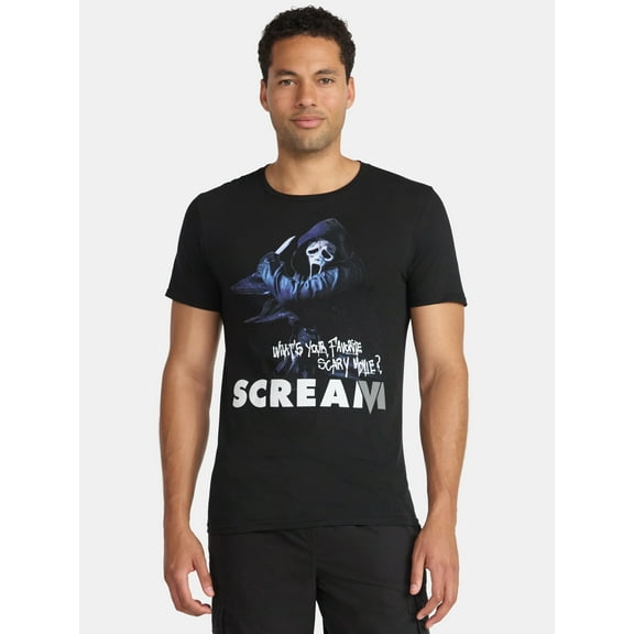 Scream Men's and Big Men's Graphic Tee with Short Sleeves, Sizes S-3XL