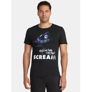 Scream Ghostface Mens and Big Mens Graphic Tee Shirt, Sizes S-3XL
