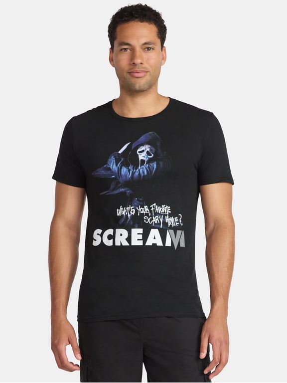 Ghostface Men's and Big Men's Graphic Tee Shirt, Sizes S-3XL