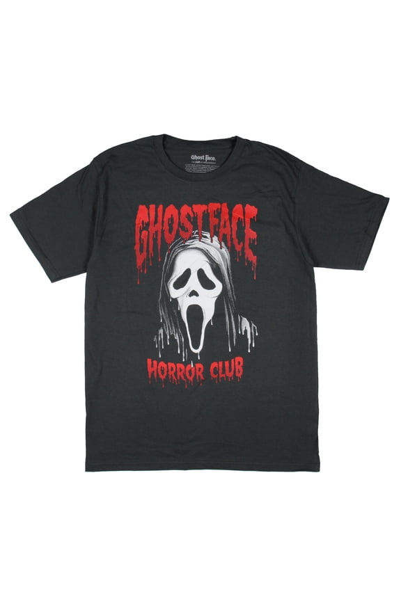 Scream Mens' Ghost Face Horror Club Adult Graphic Print Horror Film T-Shirt