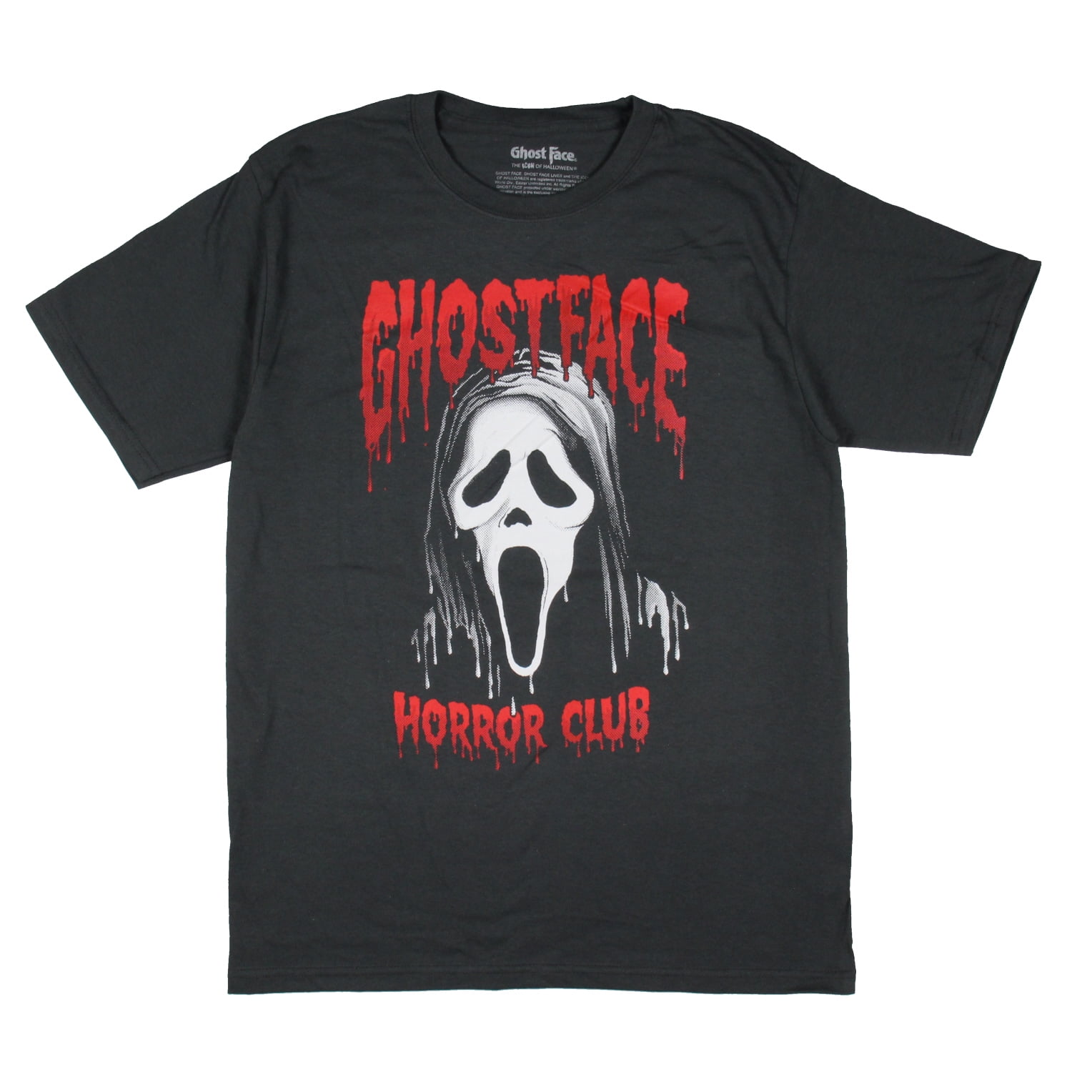 Scream Mens' Ghost Face Horror Club Graphic Print Horror Film T-Shirt ...