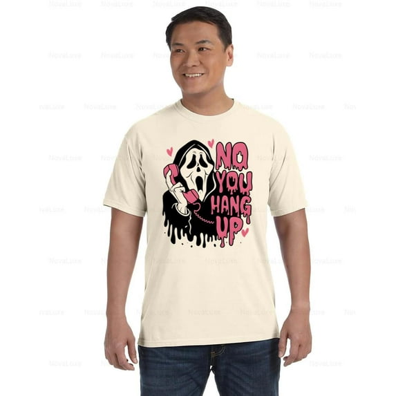 Scream Movie Comfort Color T-Shirt Horror Halloween No You Hang Up Scene, Unisex, up to size 4XL