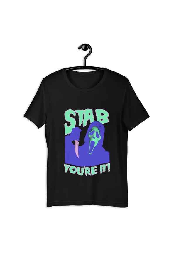 Scream Movie Ghost Face Men's Stab You're It Short Sleeve T-Shirt