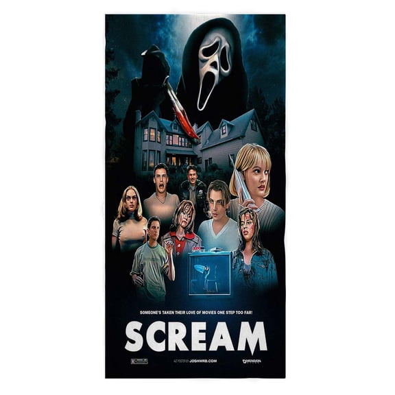 Scream Movie Hand Face Towels for Bathroom Clearance Absorbent Fan Gift Lover Microfiber Quick Dry