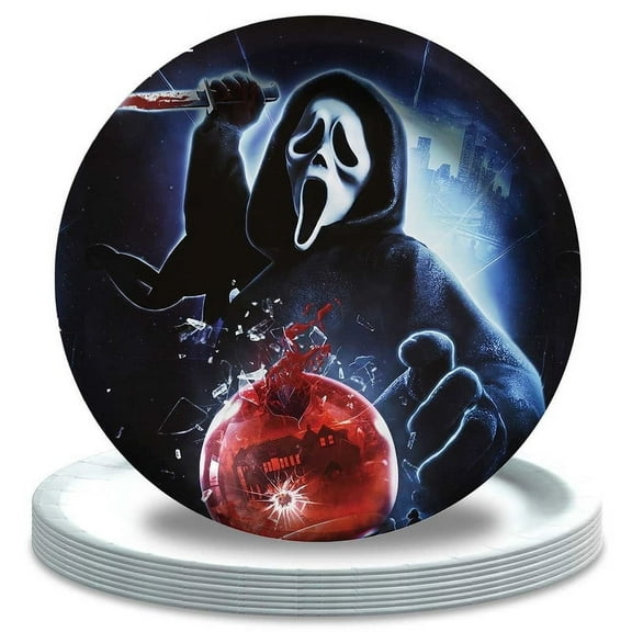 Scream Movie Pirates Plates Party Supplies Birthday Dinnerware Decorations Tableware Disposable 16pcs