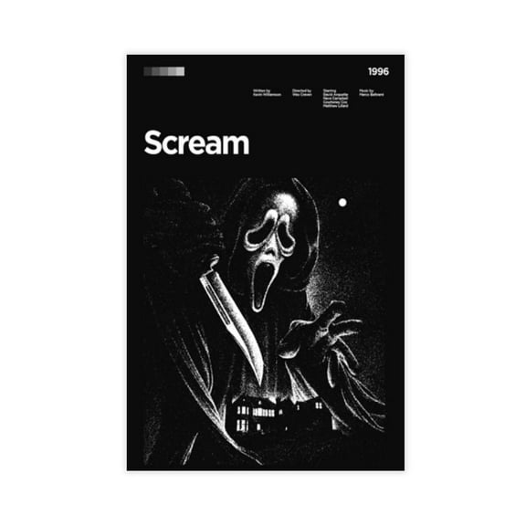 Scream Movie Poster(3) Canvas Poster Wall Art Decor Print Picture Paintings for Living Room Bedroom Decoration