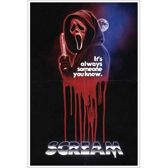 Scream Movie Poster Wall Art Measures