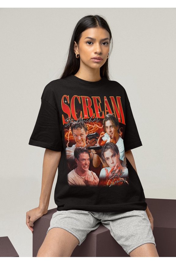 Scream Movie T-Shirt – Billy & Stu Graphic Tee