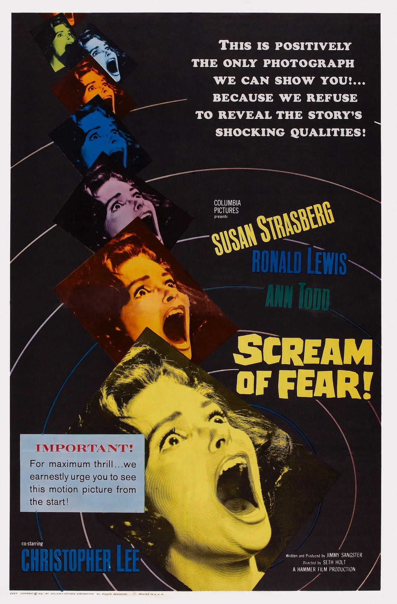 Scream Of Fear Canvas Art - (11 x 17)